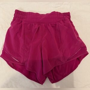 lululemon athletica Magenta Athletic Shorts Size 4 length 4